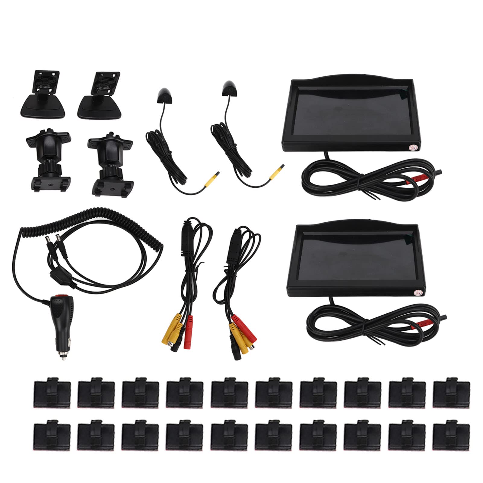 Zestaw Systemu Kamery Bocznej 5-calowy Monitor TFT LCD IP67 Wodoodporny Zestaw Kamery Cofania 12 V 24 V Zestaw Kamery Zapasowej z Widokiem z Boku System Kamery Widoku z Boku