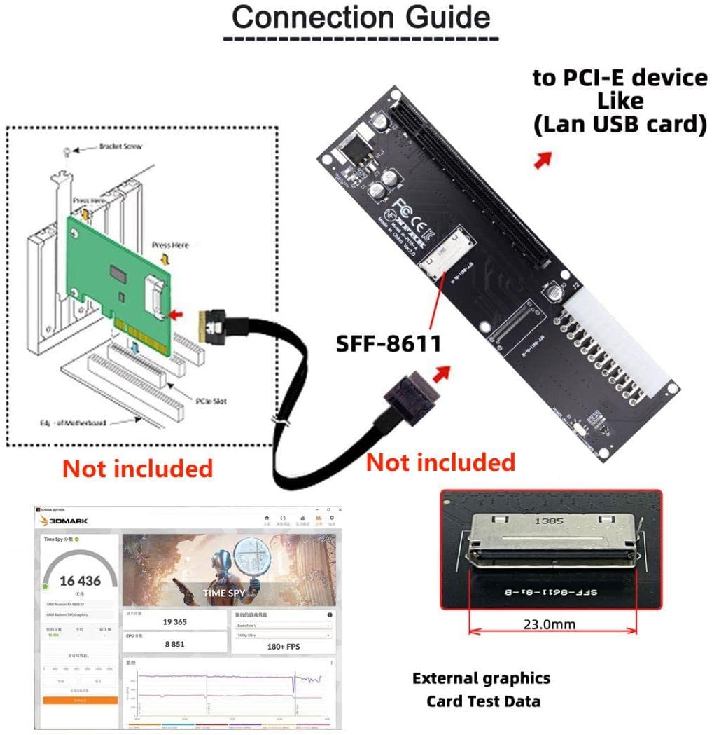 Review do Adaptador Chenyang Oculink SFF-8611: Testado por 7 dias