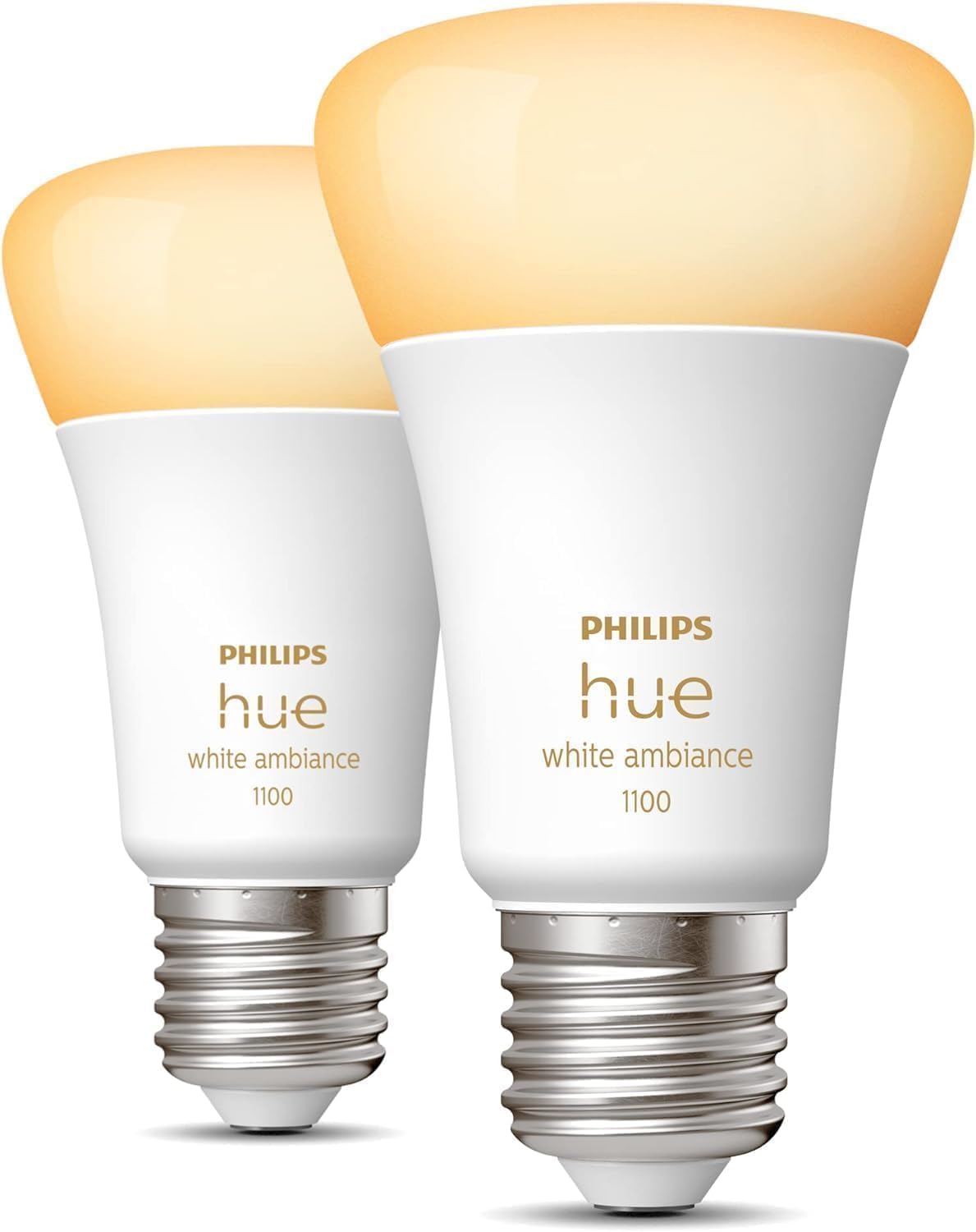 Philips Hue White Ambiance, ampoule LED connectée E27 équivalent 75W, 1100 lumen & bouton télécommande Tap Dial Switch, blanc, permet le contrôle de plusieurs pièces