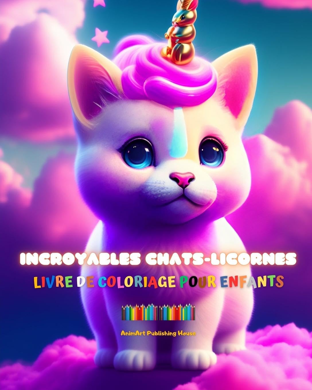 Incroyables chats-licornes Livre de coloriage pour enfants Des créatures fantastiques adorables et pleines d'amour: Des chats-licornes joyeux qui stimulent la créativité et le plaisir des petits