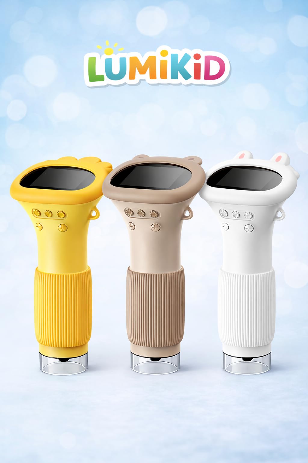 DEWIN Microscopio Digital Para Niños – Pantalla IPS 2 Pulgadas, Zoom 4X, 8 Luces LED, Ideal Para Coleccionistas (Rosa