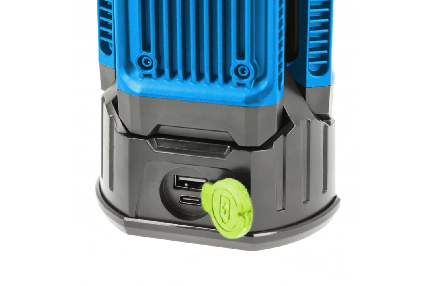 Högert Technik Aluminium Wiederaufladbare Led Baustrahler mit Stativ 7000 lm, 360° Beleuchtung, IP54 Staub- Spritzwasserschutz, IK09 Stoßfest, 7 Std. Laufzeit, Powerbank-Funktion für Bau, Werkstatt
