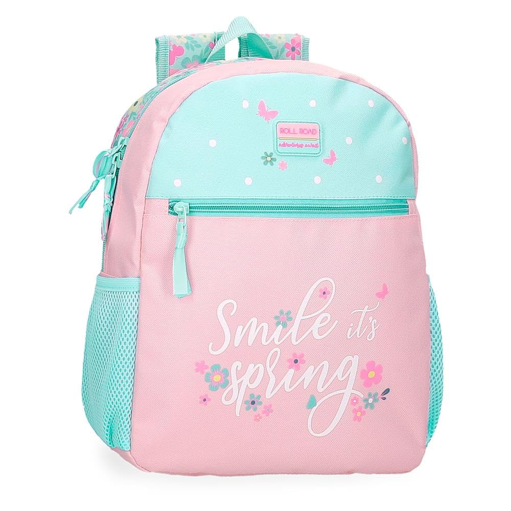 ROLL ROAD Spring Dream Mochila Escolar Multicolor 27x33x11 cms Poliéster