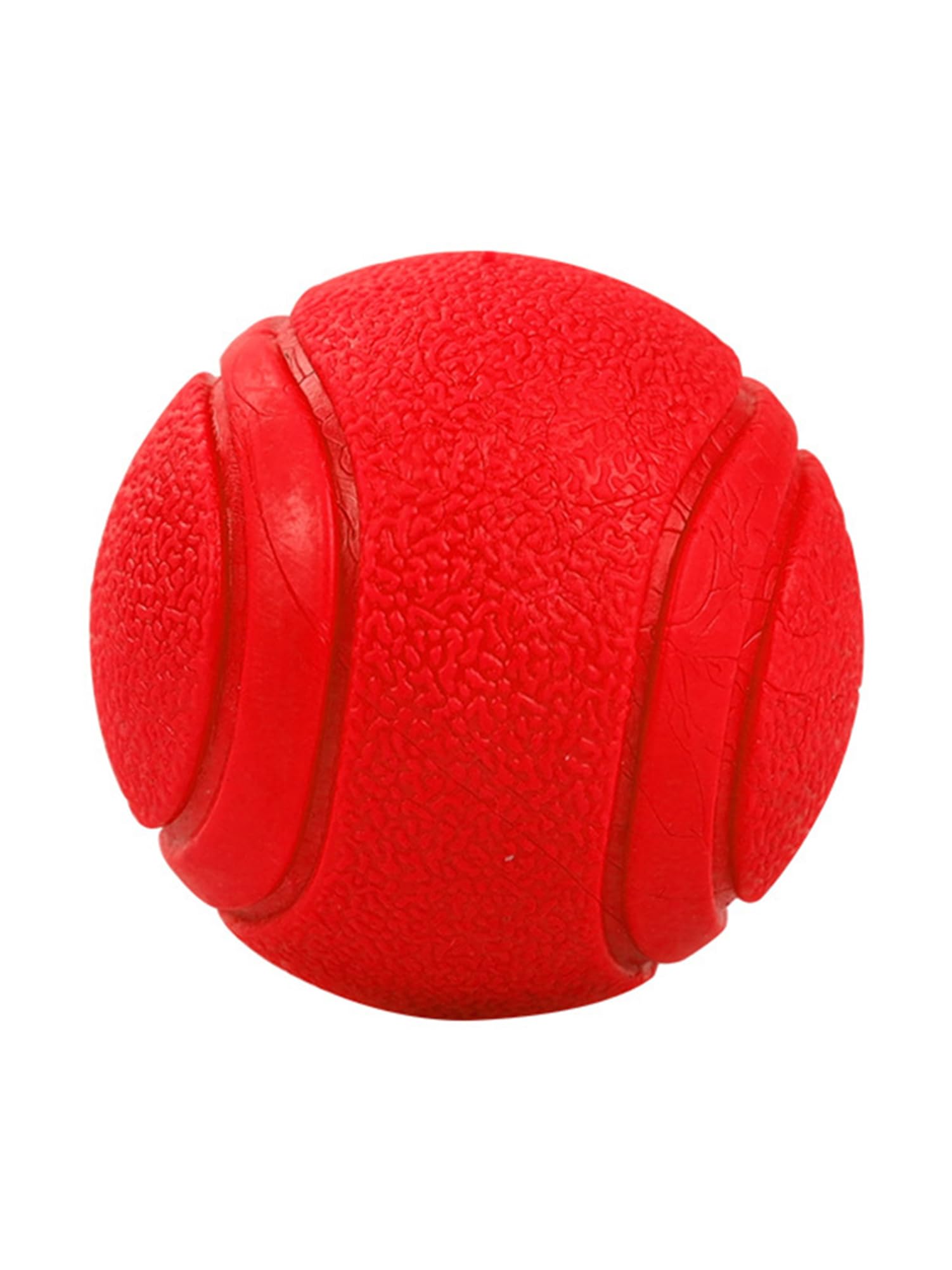 CHICTRY Pet Balls Toys Indestructible Tennis Ball for Dogs Durable Bouncy Dog Toy for Aggressive Chewers Red M