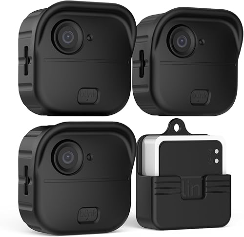WOFRO - Paquete de 3 fundas protectoras de silicona para Blink Outdoor 4 (4. generación), funda de silicona para Blink Outdoor 4, accesorios para