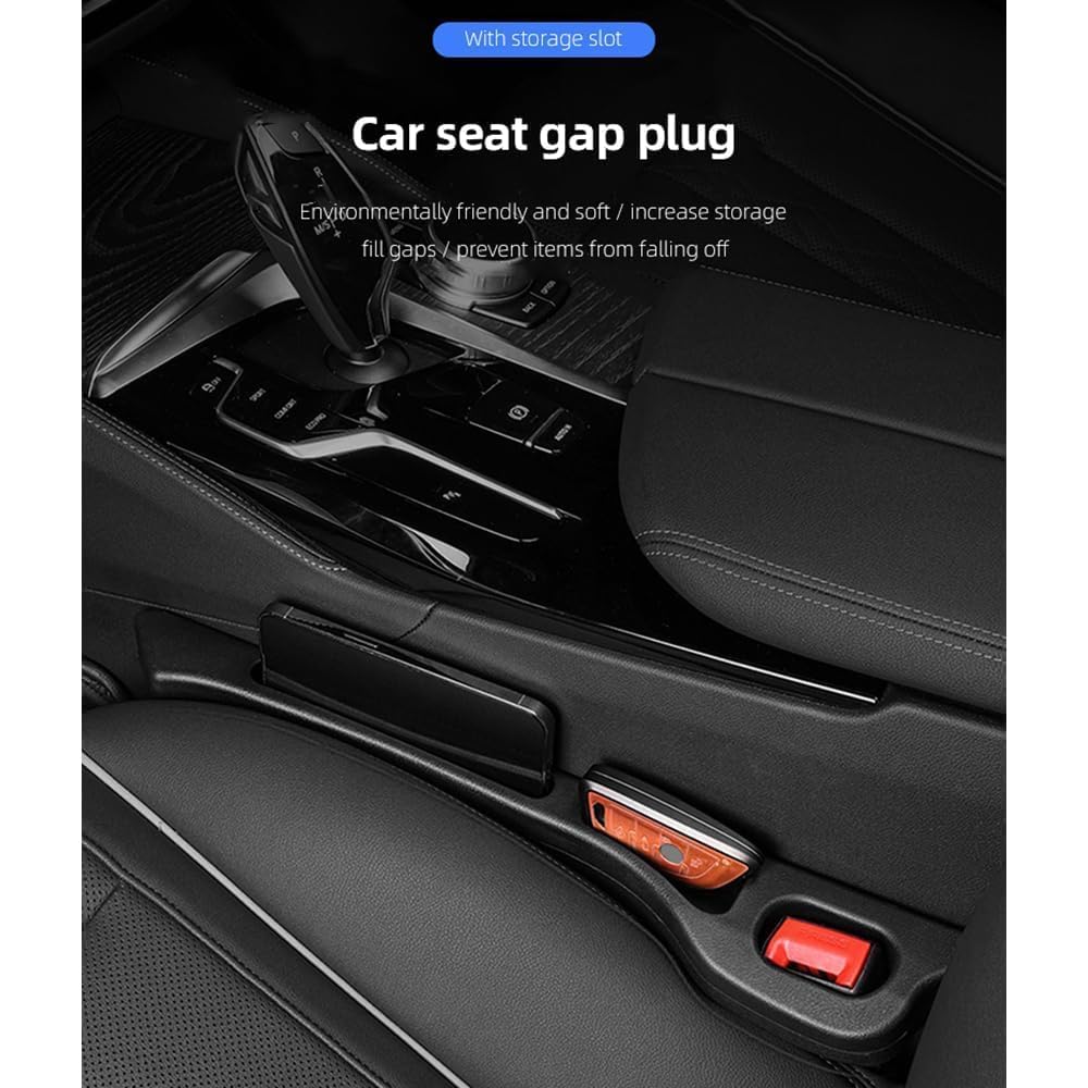 Auto Sitzlückenfüller Für Hyundai I30 Kombi 2017-2024 - 2 Stück Leder Optik