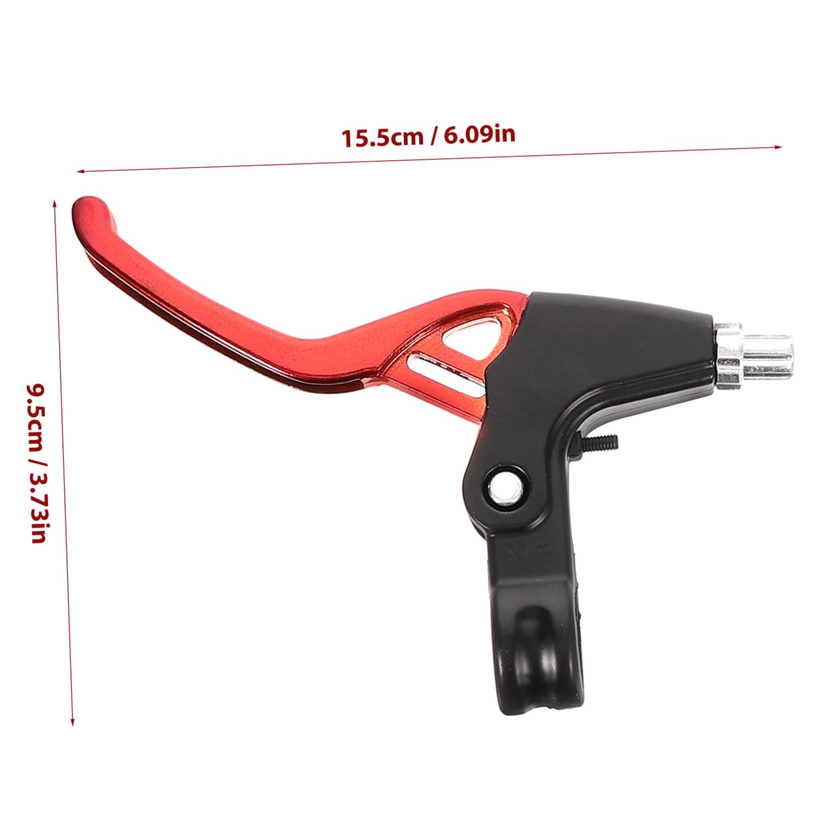 Yardwe Coppia Maniglie Freno per Bicicletta da Corsa in Alluminio (Rosse) 2 Pezzi Attrezzo Leva per Bicicletta Portatile Catena Montuosa Cestino Maniglia Tutto in Lega di Alluminio