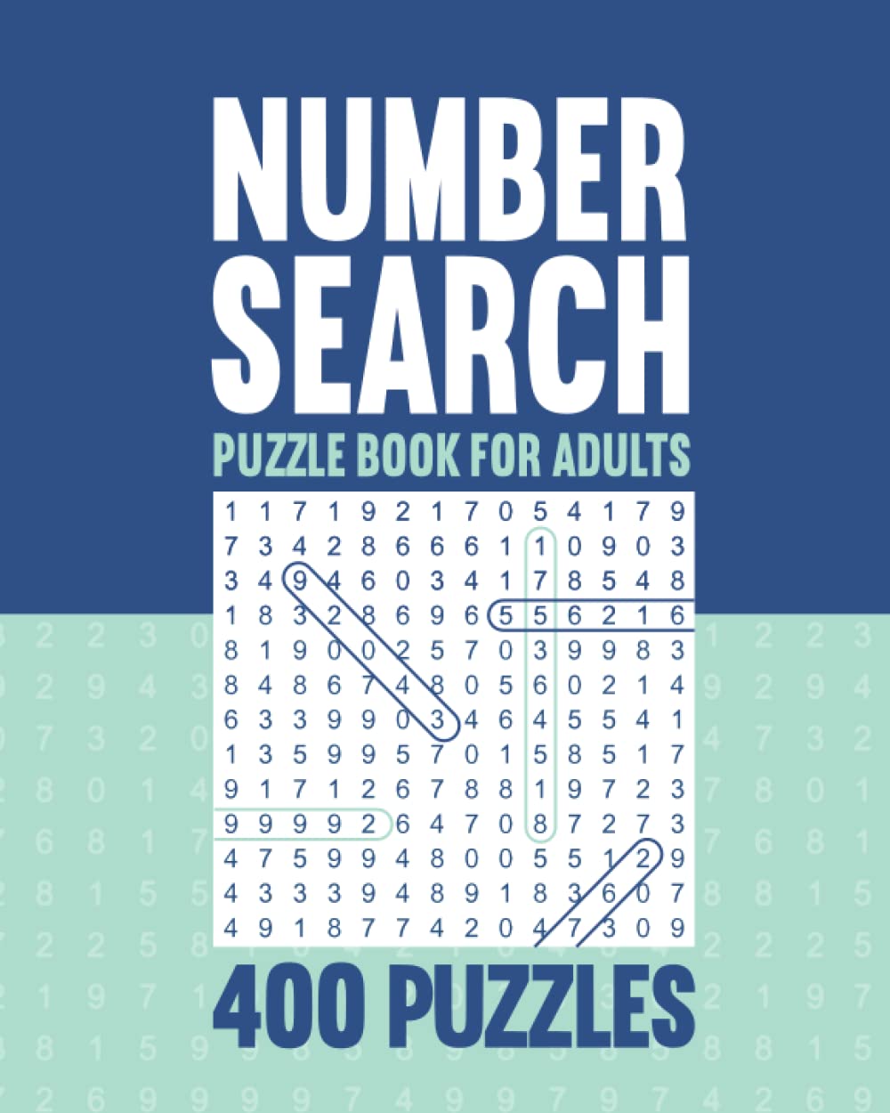Number Search Book for Adults: Big Puzzle Book with 400 Number Find Puzzles for Seniors and Adults - Vol 2
