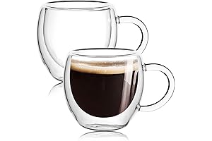 Espresso Cups Set of 2 Mini Espresso Cups with Handle