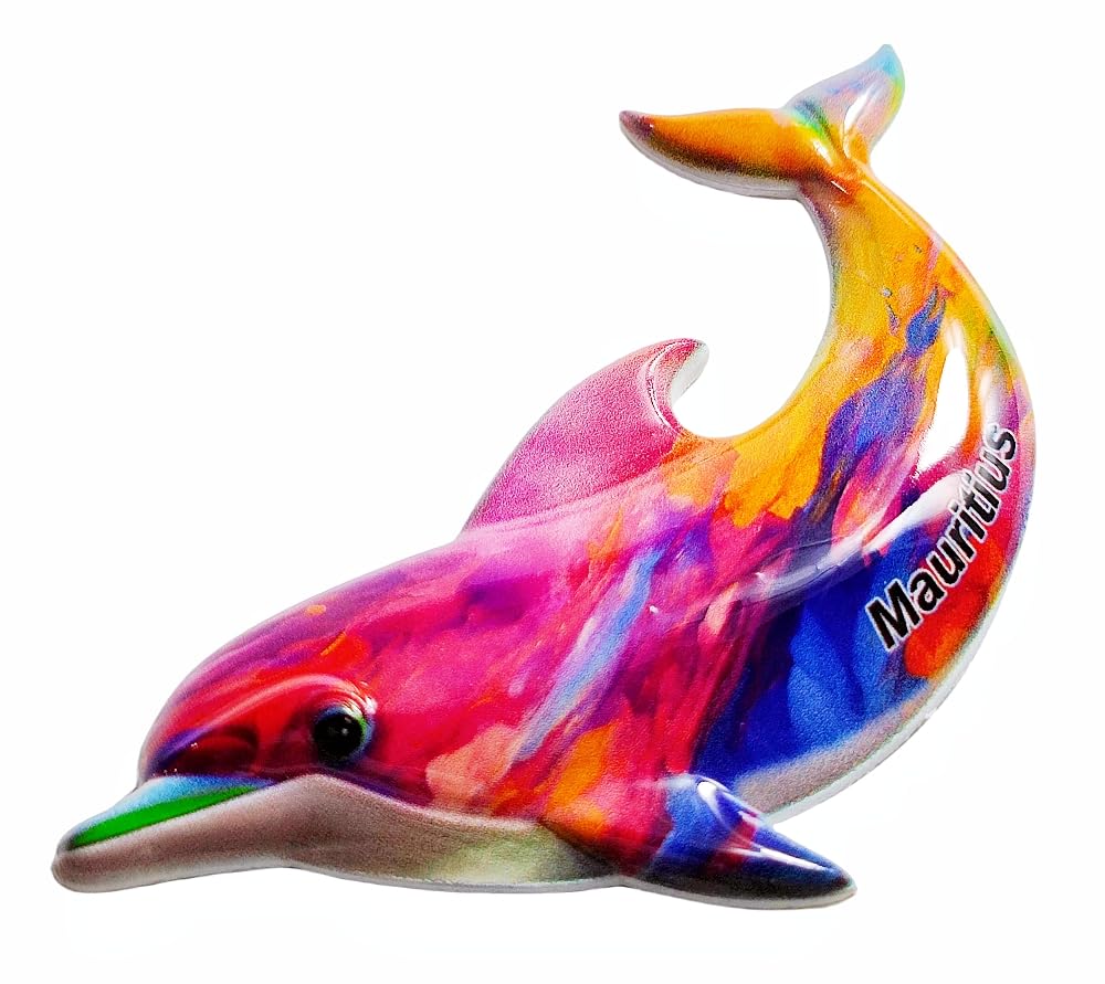 Delfin Mauritius pamiątka turystyczna 3D magnes na lodówkę dekoracje magnes