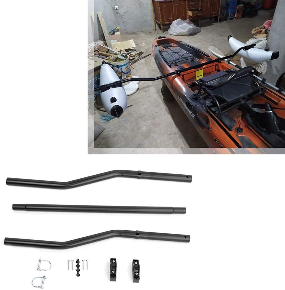 LIXADA Kayak Outrigger Sidekick Arms Canoe Boat Fishing Stablizer System Rack Mount, Black,1 Pair