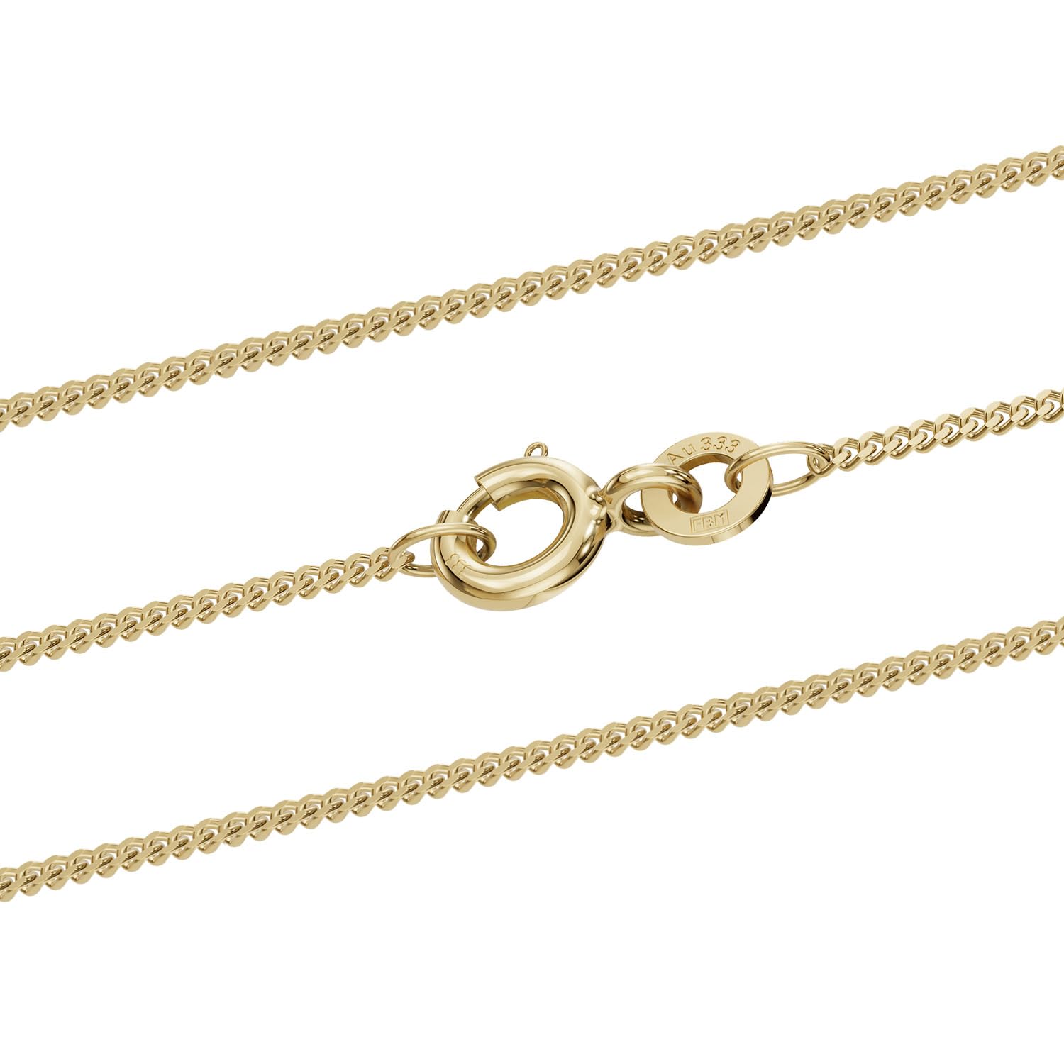 Goldkette Panzerkette Halskette Breite 1,1 mm - 333-8 Karat Gold