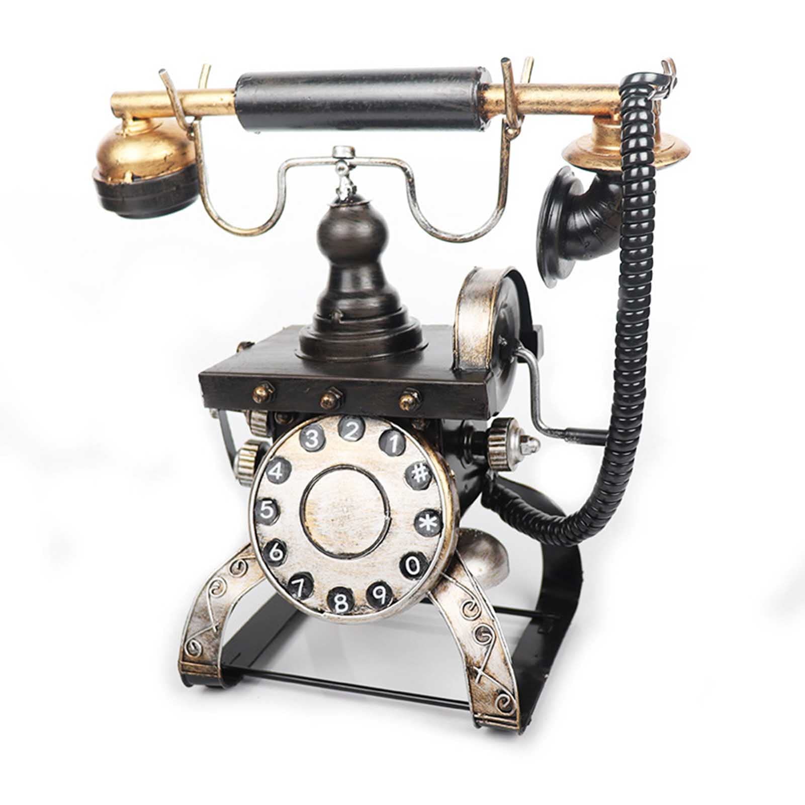 Antyczny Telefon, Model Retro, Model Retro, Kreatywny, Dekoracyjny Telefon, Wystrój Domu, Telefon Biurowy, Telefon, Kawiarnia, Bar, Dekoracja Okna