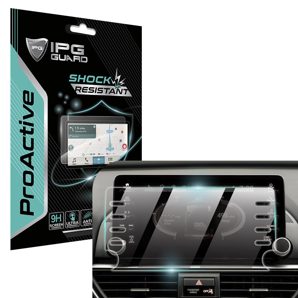IPG ProActive Mad For HONDA 2018-2022 Accord Sport - EX EX-L - Touring EX-L 8 Inch NAVIGATION 9H Hardness Screen Protector Nano Ceramic Film Ultra Responsive High Clarity Anti Scratch Smudge Guard for Accord