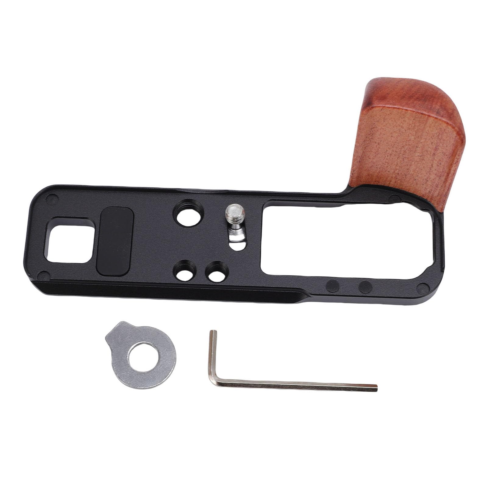 Fabater Empuñadura de Madera en Forma de L para Cámara Fuji X100VI, Ergonómico para una Experiencia Fotográfica Mejorada, Aleación de Aluminio Resistente con Acabado de Nogal