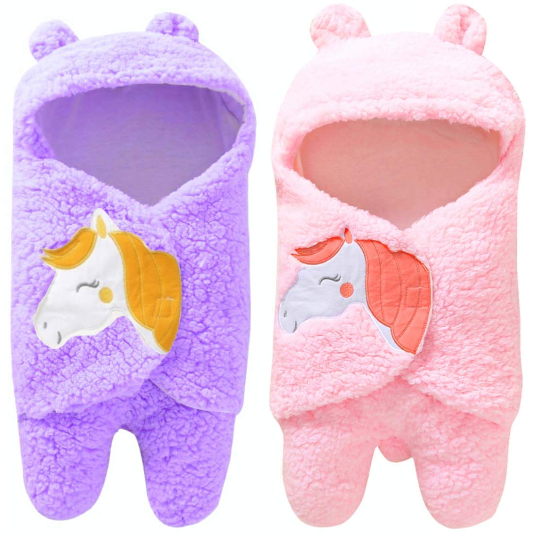 BRANDONN Blanket Cum Sleeping Bag, Multicolour, Combo of 2