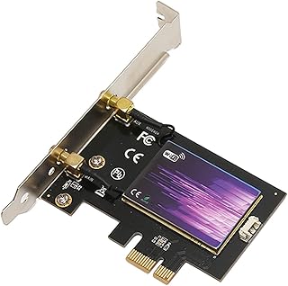 WiFi 6 PCIE WiFi Card, PCIE WiFi 6E Card 3000Mbps Triple Band BT 5.2 PCIE Wireless WiFi Card Adapter for Gaming, Work for Desktop PC (2.4G+5.8G+6E)