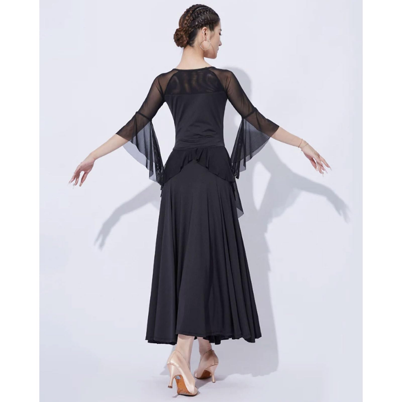 Abiti Ballo da Sala Costume Valzer per Donna Gonna Salsa Flamenco