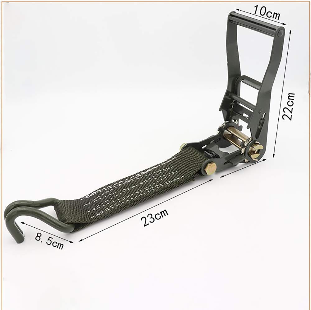 運搬用ラッシングベルト なラチェットストラップ2パック1500kgあなたと一緒に運ぶ 貨物輸送 荷物落下防止 (色 : 緑, Siz