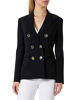 Pinko Women's Garnet Stretch Crepe Jacket with Metal Button