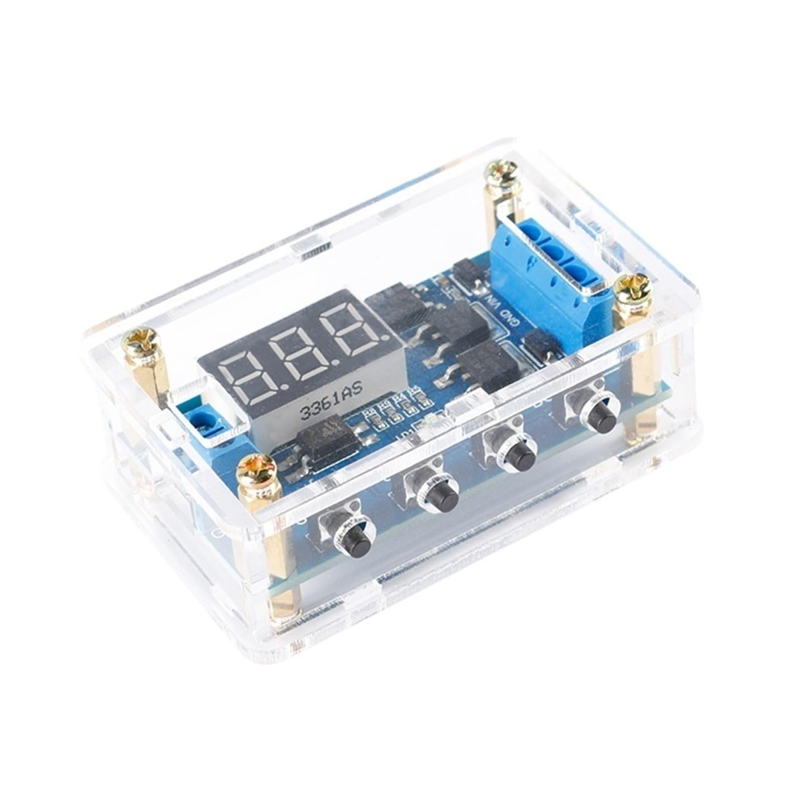 1 pz DC ​​12V 24V Dual MOS LED Digitale Temporizzatore Ritardo Relè Trigger Ciclo Timer Ritardo Interruttore Circuito Scheda Temporizzazione Modulo di Controllo Fai da Te(Only module)