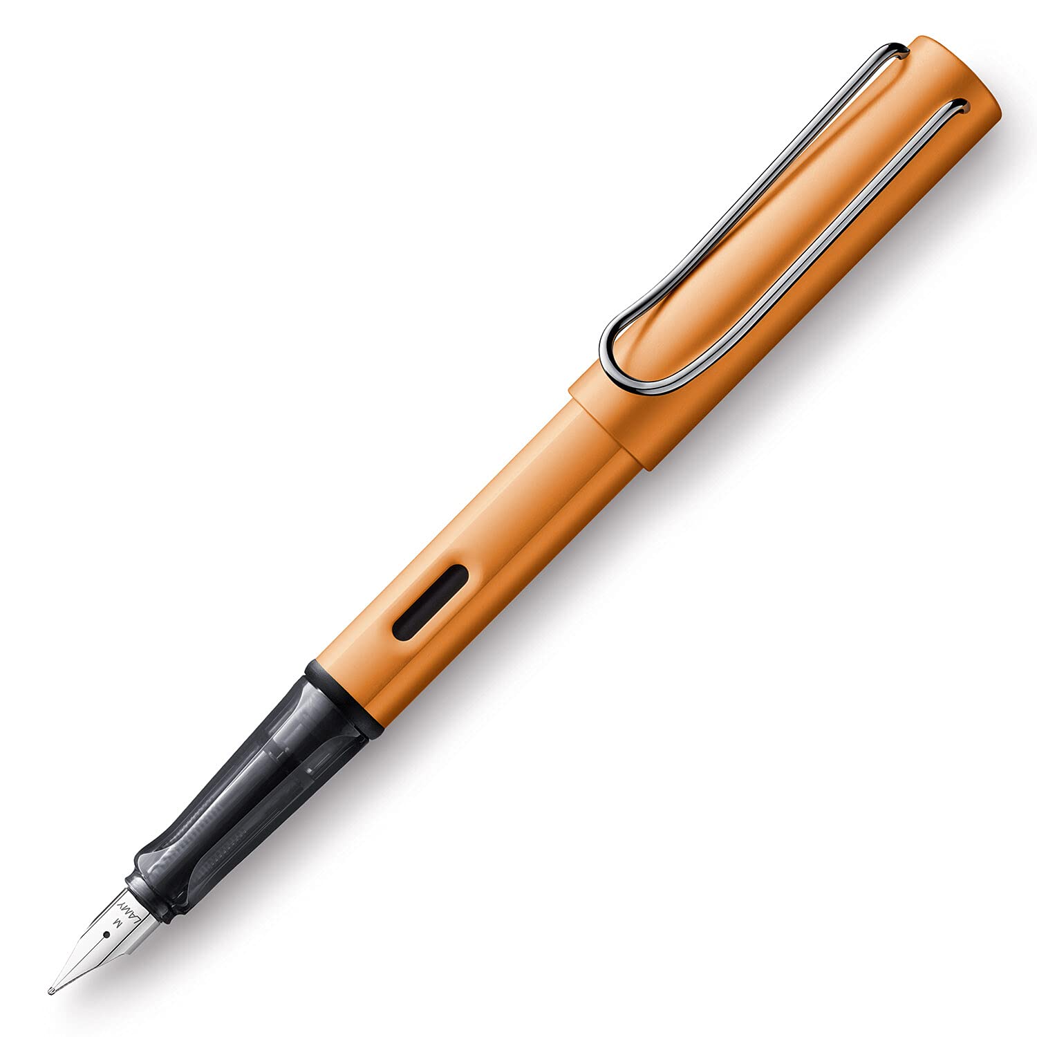 Lamy1833451 AL-star Fountain Pen 27, Aluminium Fountain Pen in Bronze with Transparent Grip and Steel Nib, EF Nib Size