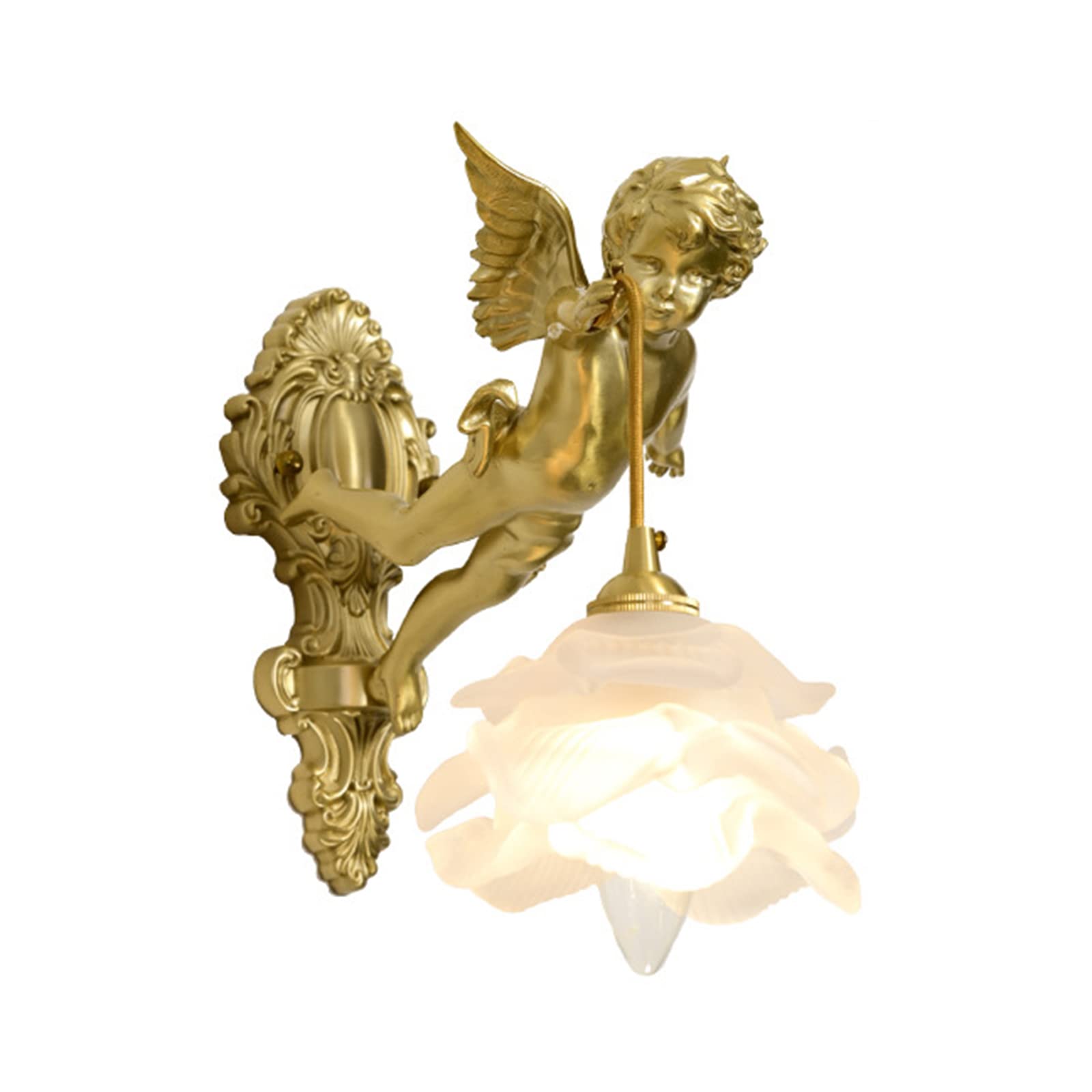 Lampada da parete decorativa a forma di ali, applique in cristallo retrò, lampada di lusso per soggiorno, camera da letto, comodino, scale, bagno, specchio, 120 V, illuminazione interna