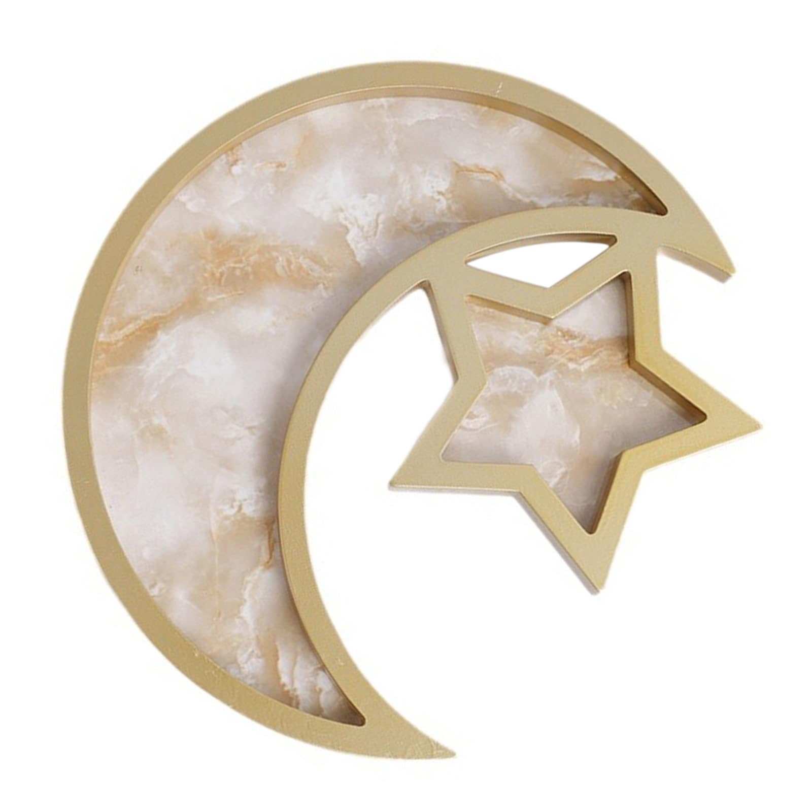 Eid Serving Tray with Star and Shape Decorative Serving Tray Perfect for Eid and Festival Table Setting Decorative