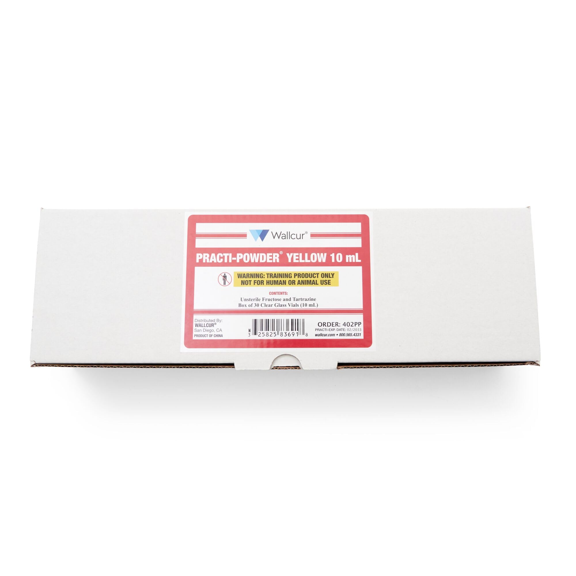 Proszek do ćwiczeń żółty 10 ml (fiolka) (opakowanie zawiera 30) - produkt symulacyjny do treningu medycznego