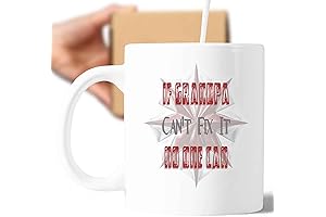 Personalized Grandparent Mug - If Grandpa Can't Fix It, No One Can