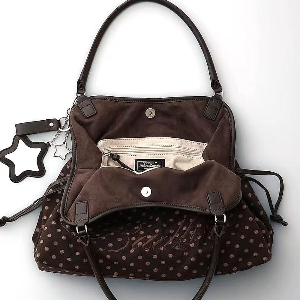 Hobo Tote Bag Leopard Dots Slouchy Shoulder Bag for Women Y2K Purse Hobo Handbags for Work Shopping Travel - Image 9