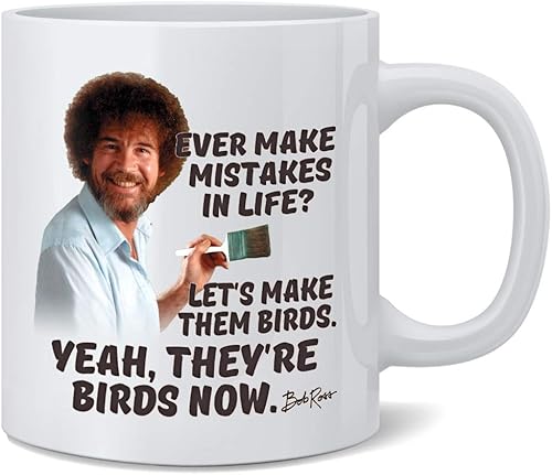 Miniatura 10 de Taza de café con cita de Bob Ross Be The Person Quote Be The Person Would Want You to Be Funny Genial, motivacional, estilo retro, vintage, energía