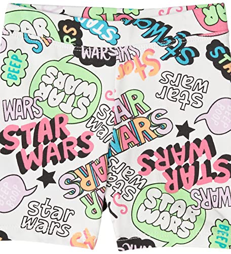Amazon Essentials Disney | Marvel | Star Wars | Frozen | Princess Toddler Girls' Bike Shorts (Previously Spotted Zebra), Pack Of 4, Neon, Star Wars Child, 4T #TOP5