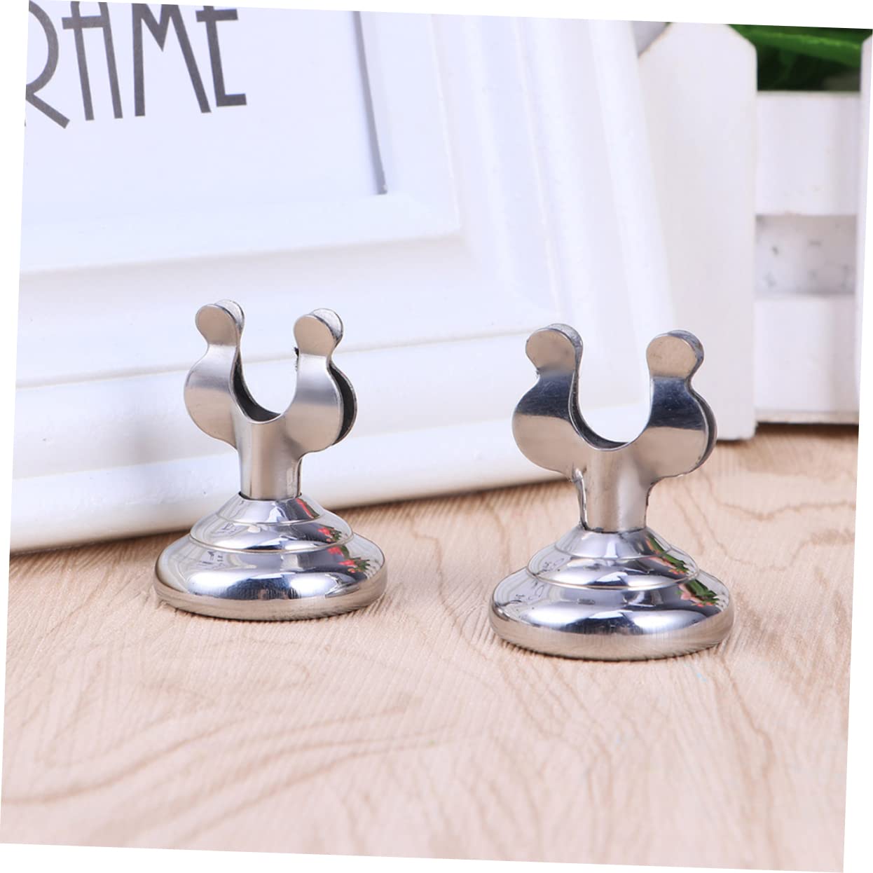 9piezas Porta Menú De Acero Inoxidable Soporte De Mesa Portátil Para Números De Mesa Para Restaurantes Bodas y Eventos