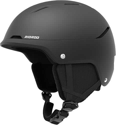 RIOROO Casco de esquí, casco de snowboard para hombres y mujeres, casco deportivo de nieve a prueba de golpes y ligero casco de esquí