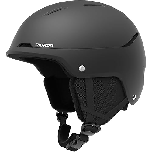 RIOROO Ski Helmet for Women Men, Safety Certified Snowboard Helmet with Shockproof ABS Hard Shell for Adults & Youth