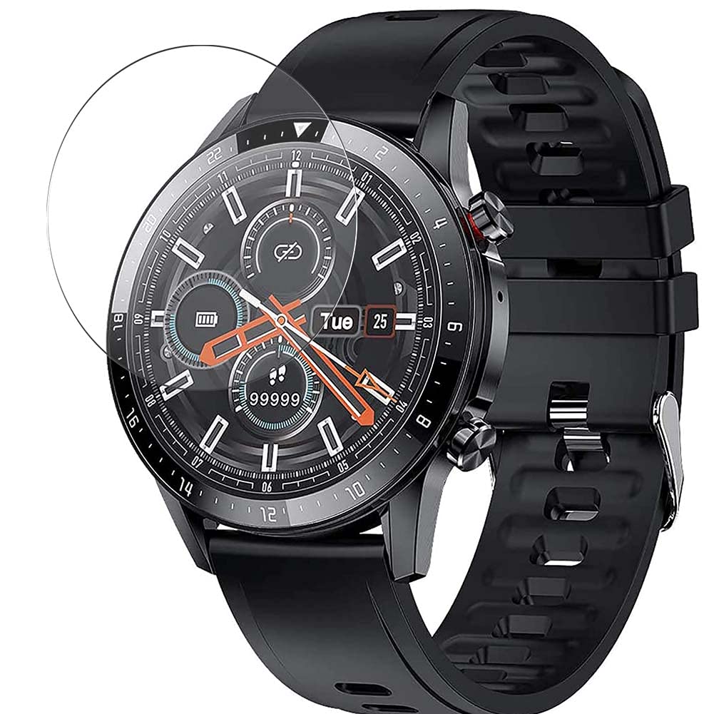 Vaxson3-Pack Screen Protector, compatible with Feifuns Z08S 1.3" Smart Watch smartwatch, TPU Guard Film Protectors Sticker [NOT Tempered Glass ] New Version