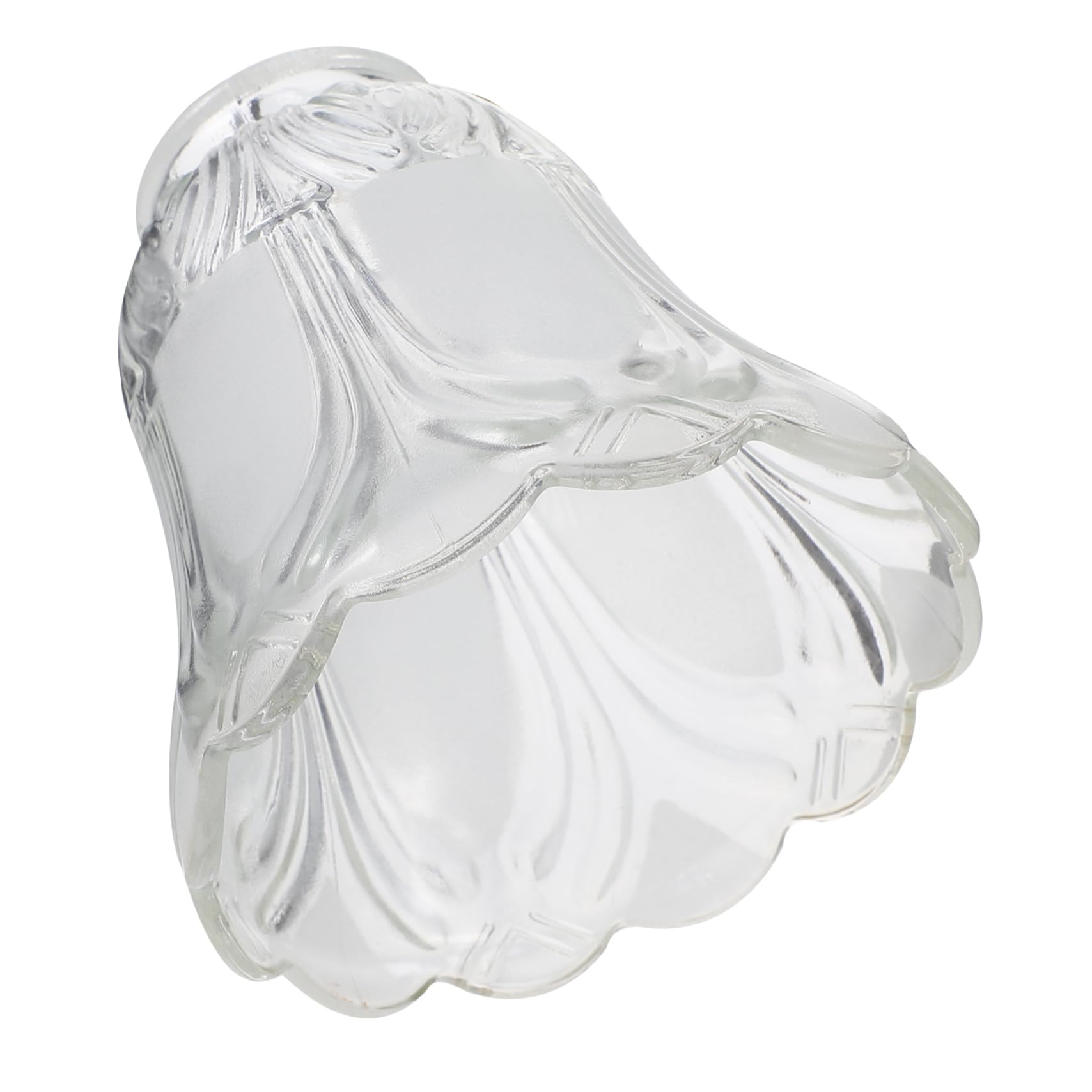 Coperchi Lampada in Vetro Trasparente, Decorativi, 2 Pezzi