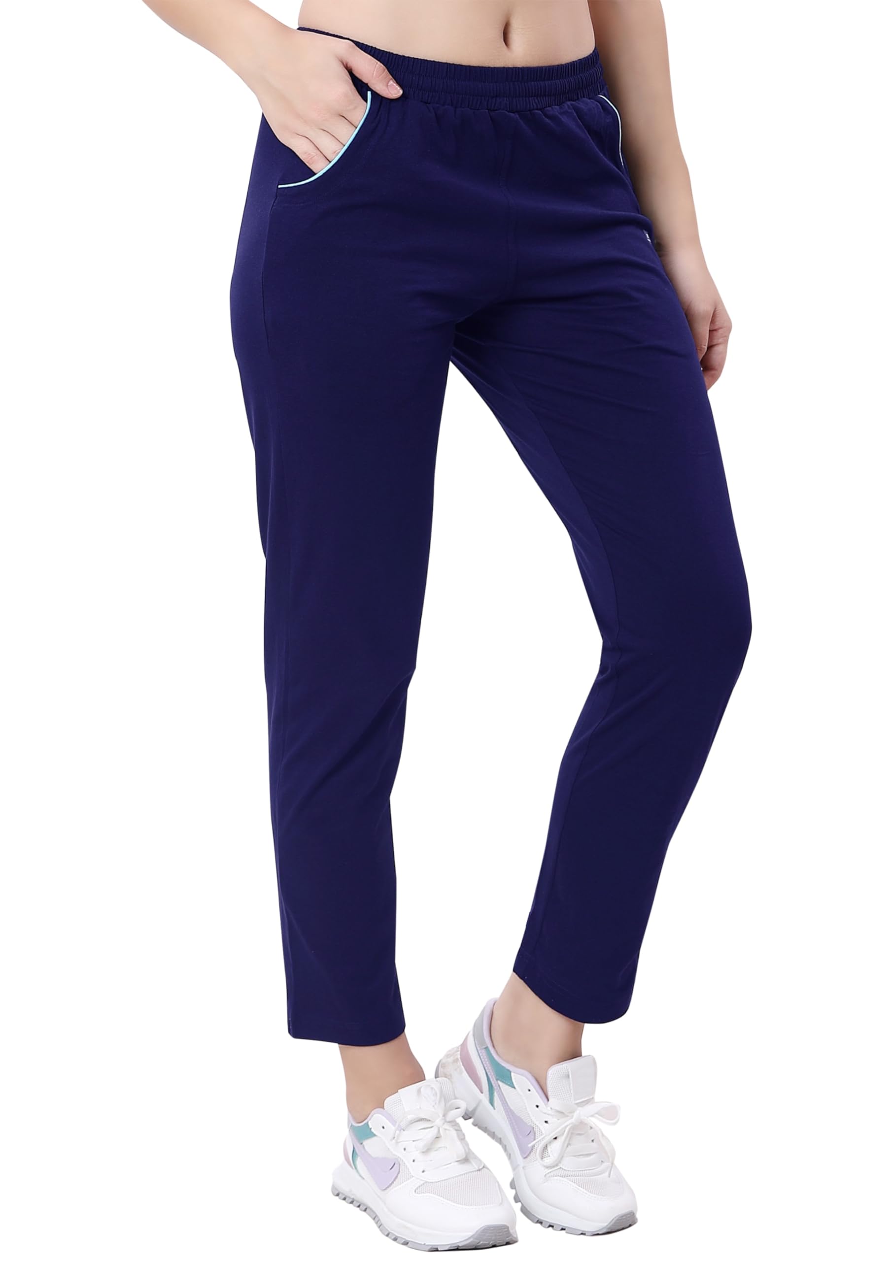 lactra Women's Plain Loose Fit Pajama Pants - Rich Cotton, Non-See-Through, Ultra-Soft, Comfortable, Pocket, Travel-Friendly-picture-41