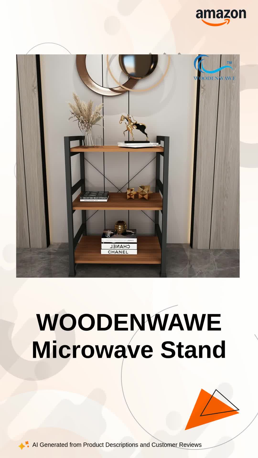 WOODENWAWE WODENWAWE Multipurpose Microwave Oven, OTG Stand