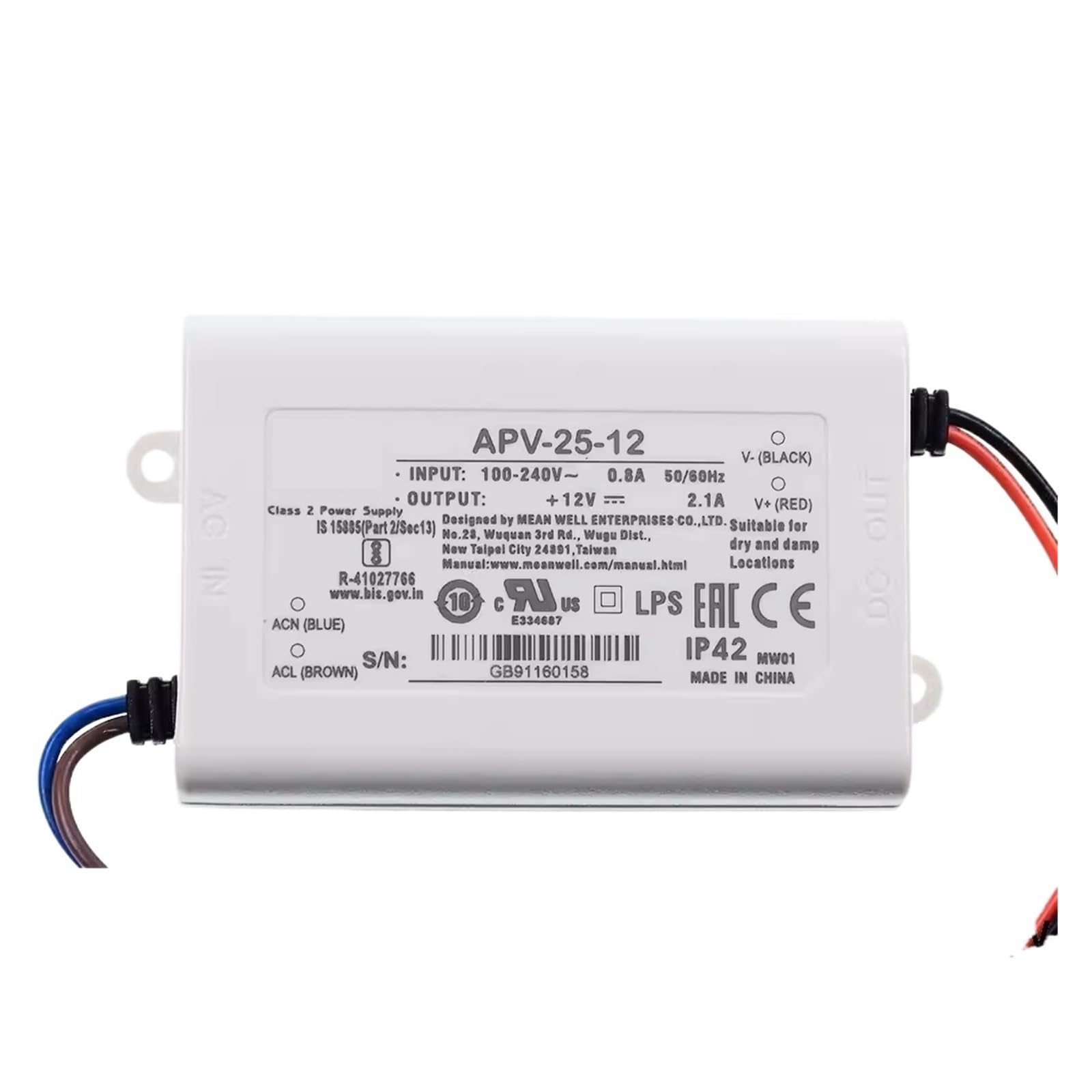 BRODEFUP 25W Single Output Switching Power Supply 5V 12V 24V 36V(APV-25-24)