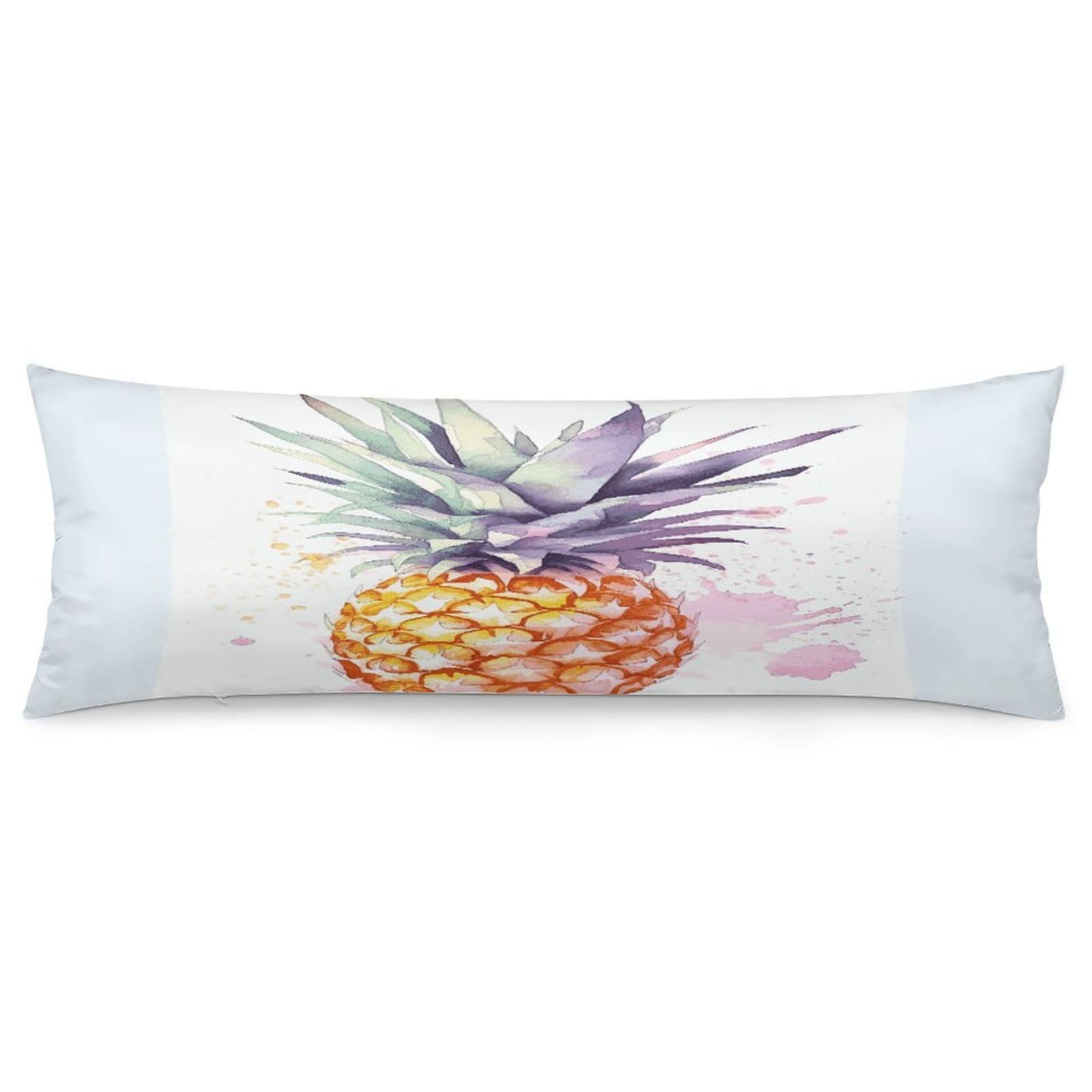 Pineapple Pillowcase Decorative Long Body Pillow Case Soft Breathable Body Pillow Cover Modern Large Pillowcase Cute Body Pillow Pillowcases for Bedroom Couch 18.9 X 53 Inch