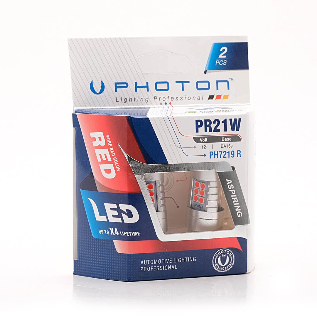 PHOTON Ampul P21W Red 93 Led (2'Li Blister)