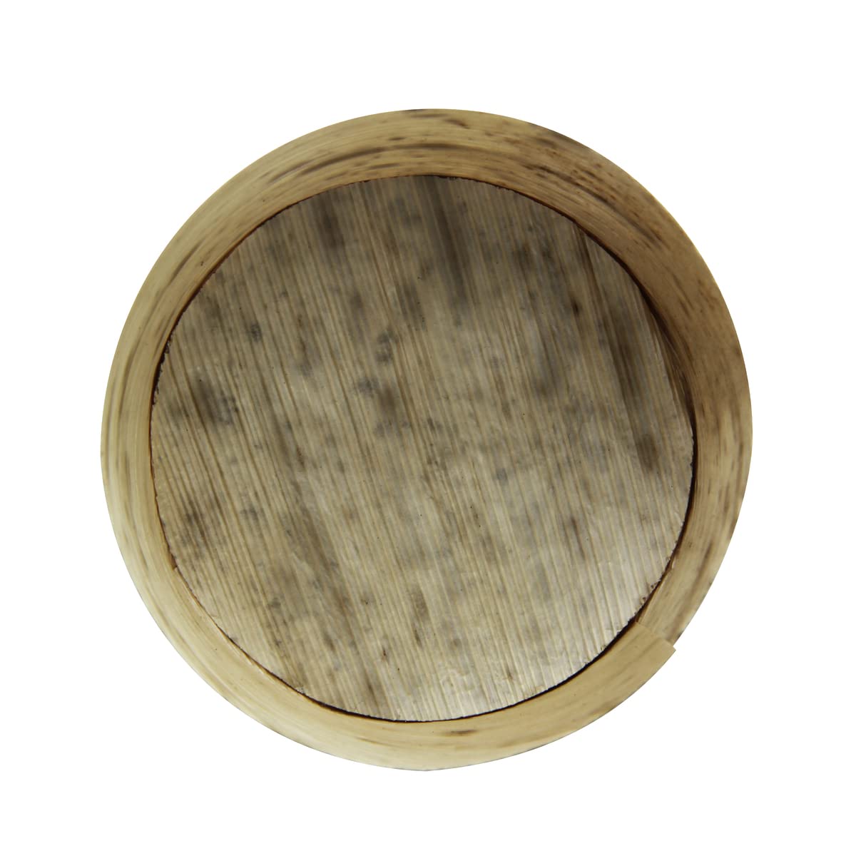 PacknWood 209BBPANR7 - round bamboo leaf basket bowl - leaf bowls bamboo - compostable bamboo leaf bowls - bamboo leaf round bowl - (2.8x 0.8 Inch) - Case of 1000