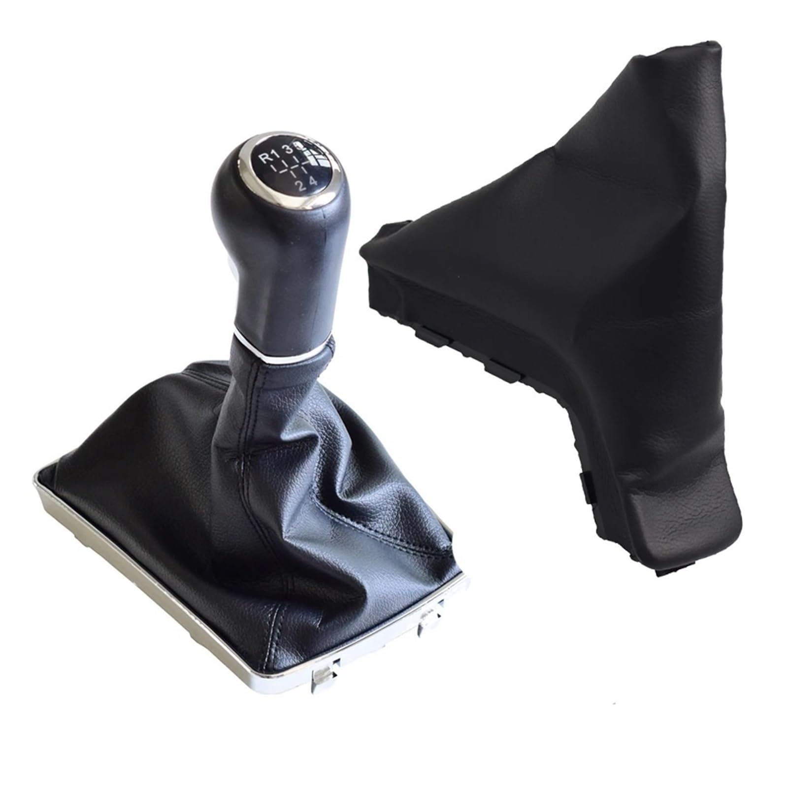 SAUANMNKTP Gearshift Knob for Vauxhall for OPEL for Astra III H 1.6 2004-2010 5 Speed Gear Shifter Stick Knob Lever(R 5-Black)