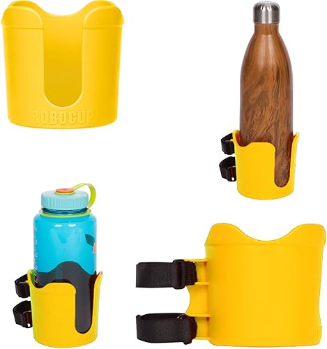 Además, (amarillo), accesorio adicional para portavasos de extensión XL, mayor capacidad para bebidas, perfecto para barcos, carritos de golf,