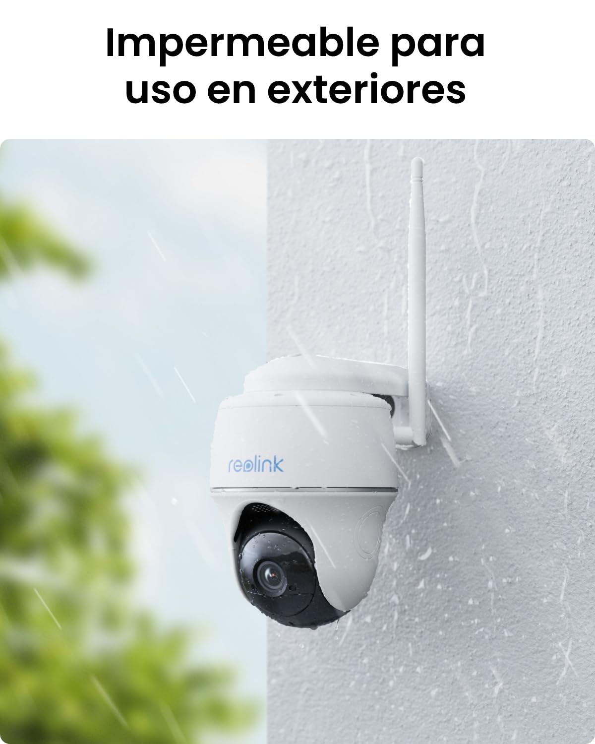 Reolink 4MP Camara Exterior Solar, 355º Pan& 140ºTilt, 2,4/5GHz Wi-Fi | 360° PT, Detección Inteligente, Visión nocturna por infrarrojos 2K, Audio de 2 Via, Sin Cable, Argus PT Plus con Panel Solar