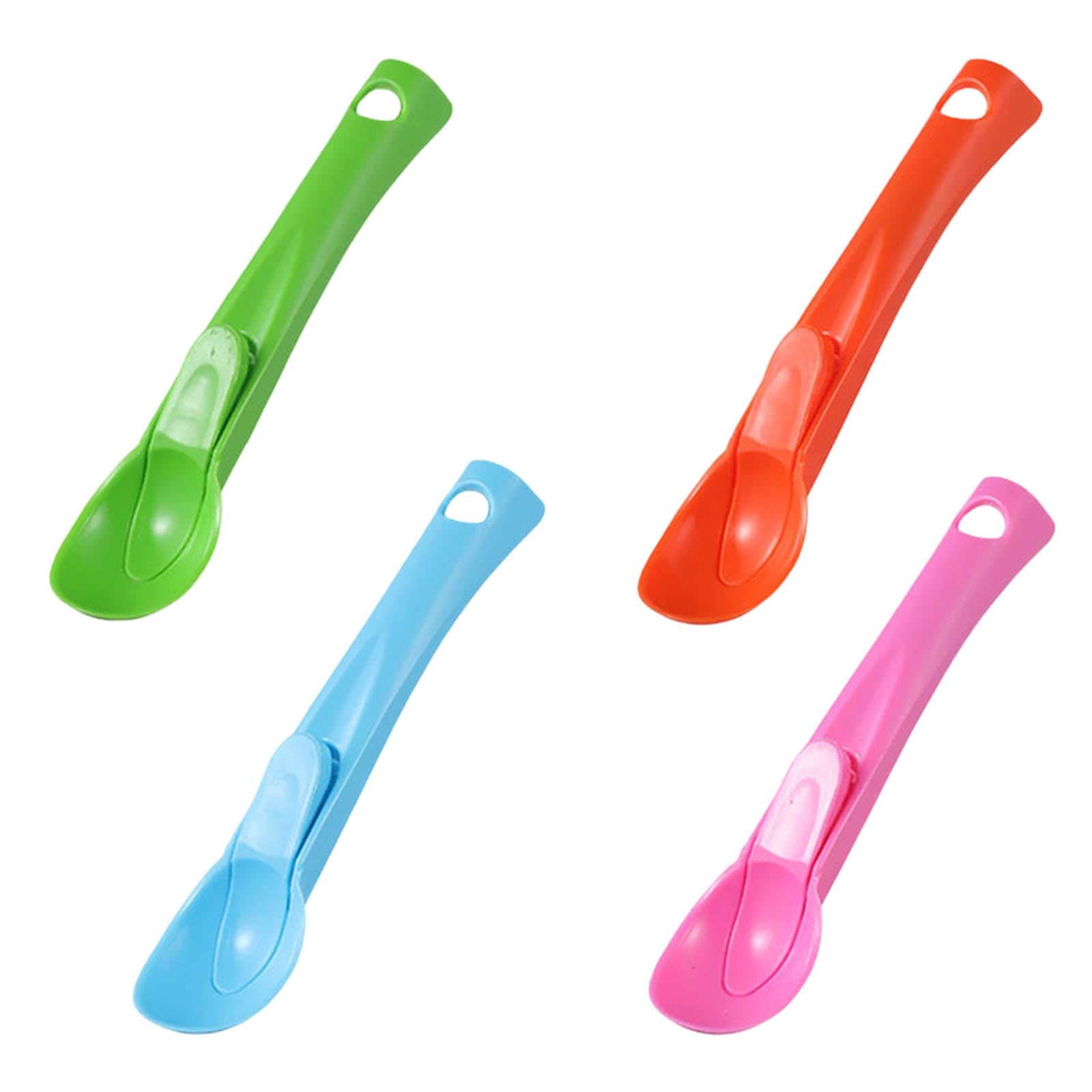 4 pcs Ice Cream Scoop with Trigger，Melon Baller Scoop，Mash Potato Scoop，Meatball Maker，Cookie Dough Scoop，Small Ice Cream Scoop - Cookie Scoops for Baking