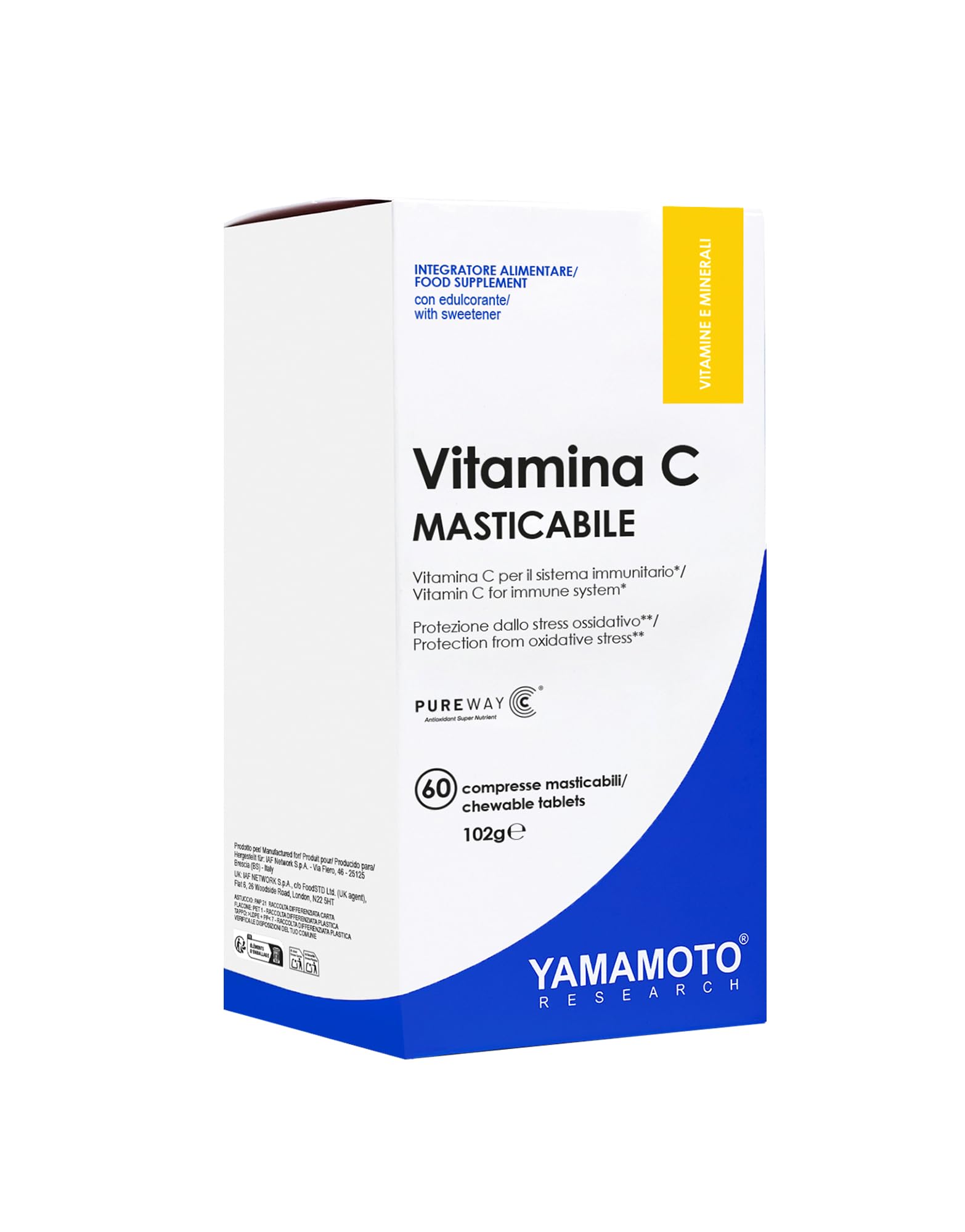 YAMAMOTO RESEARCH Vitamina C Masticabile Pureway® 60 Compresse 