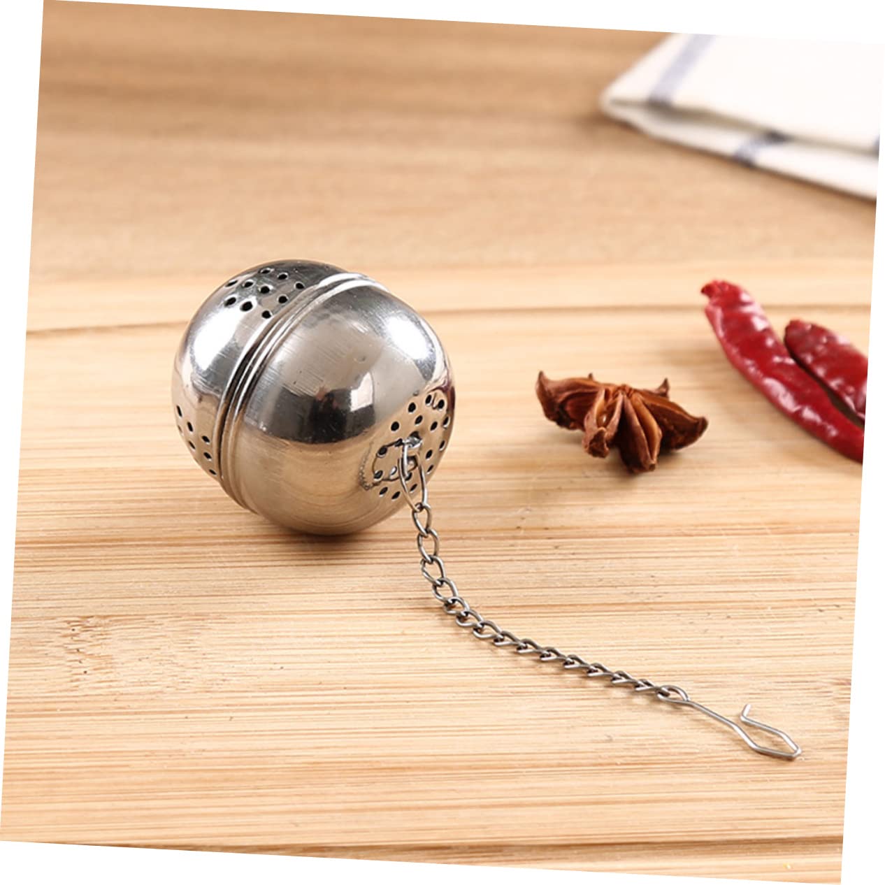 OHPHCALL 10 Pcs Stainless Steel Tea Infuser Multi Function Tea Strainer Balls for Home Office Fine Mesh Filters Kitchen Tool